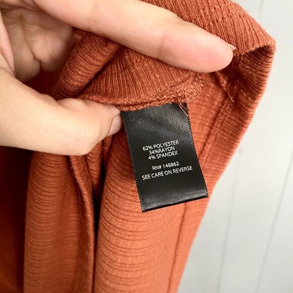 Torrid Orange Rust Auburn V-Neck Macrame Crochet Boho Summer Tank Top 1X - Picture 4 of 8